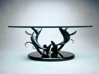 Making Waves Table - Scott Hanson Sculpture - Sculptor - Bronze Sculpture Tables 