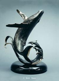 With Remarque - Scott Hanson Sculpture - Sculptor - "Making Waves" by Scott Hanson 