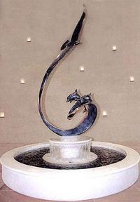  Scott Hanson Sculpture - Sculptor - "Wind and Sea" Bronze Sculpture 15 Feet Tall 